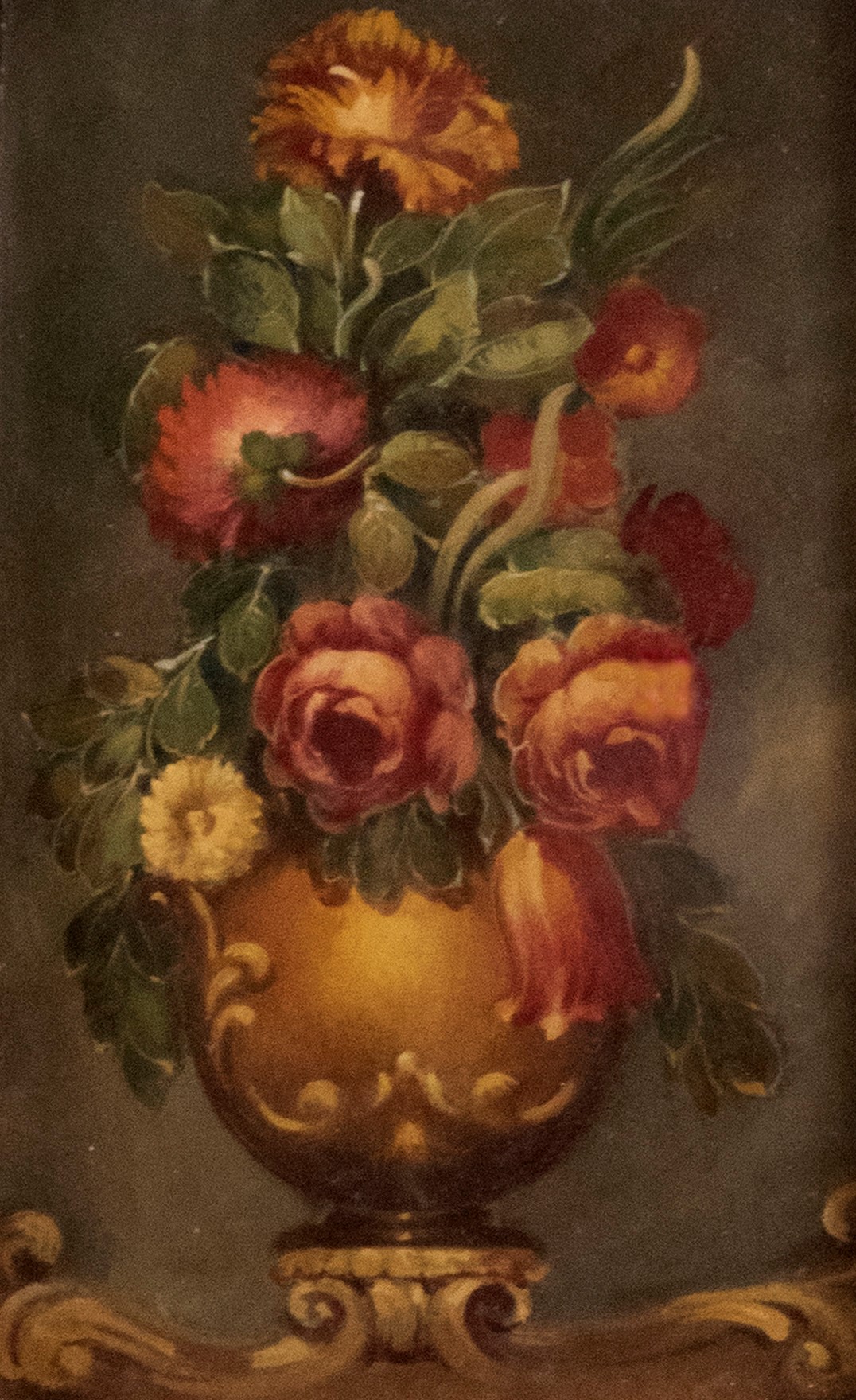Scuola Italiana, Secolo XX - Coppia di Nature Morte con Fiori in un Vaso