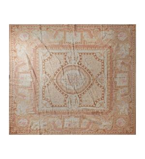 Aubusson carpet with geometric and floral motifs, early 20th century