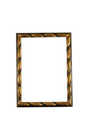 Frame in green lacquered and gilded  wood, Marche 17th century