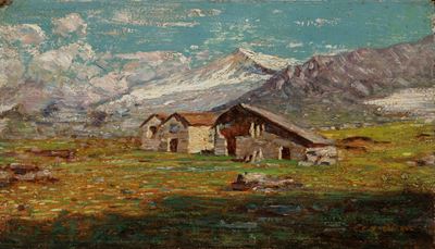 Sul Sempione, olio su tavola