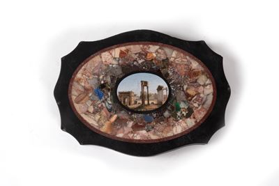 Fermacarte a Micromosaico con Veduta dei Fori Imperiali, Secolo XIX