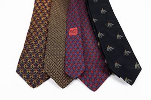 Lotto composto da quattro cravatte