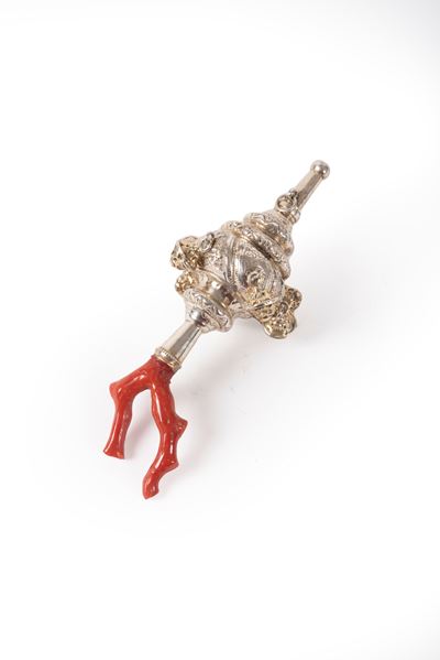 Sonaglio in Argento e Corallo, Secolo XIX