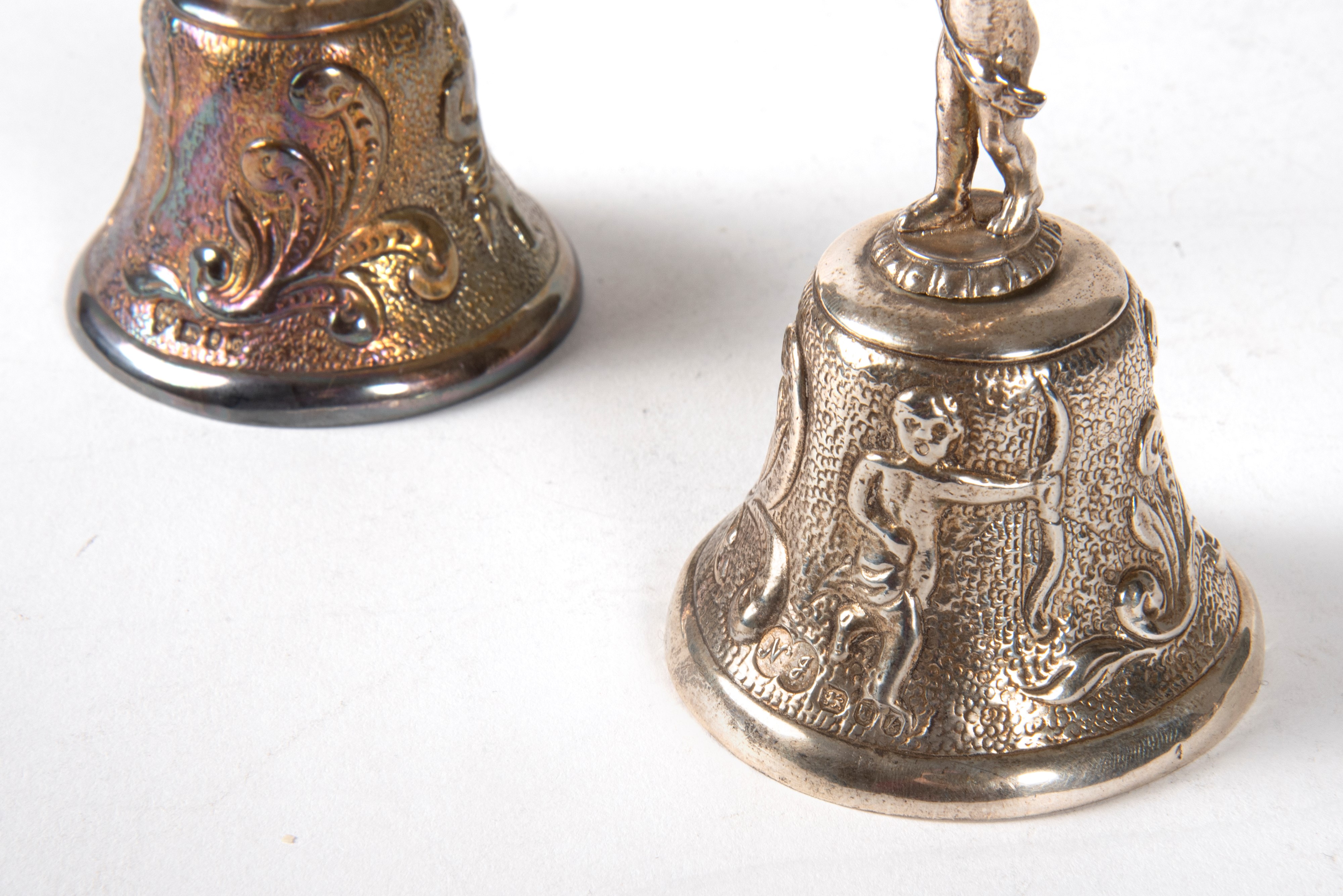 Coppia di Campanelli Argento, Londra, Inghilterra Secolo XX