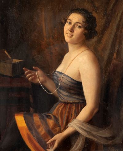 Ritratto di Gentildonna con Collana di Perle