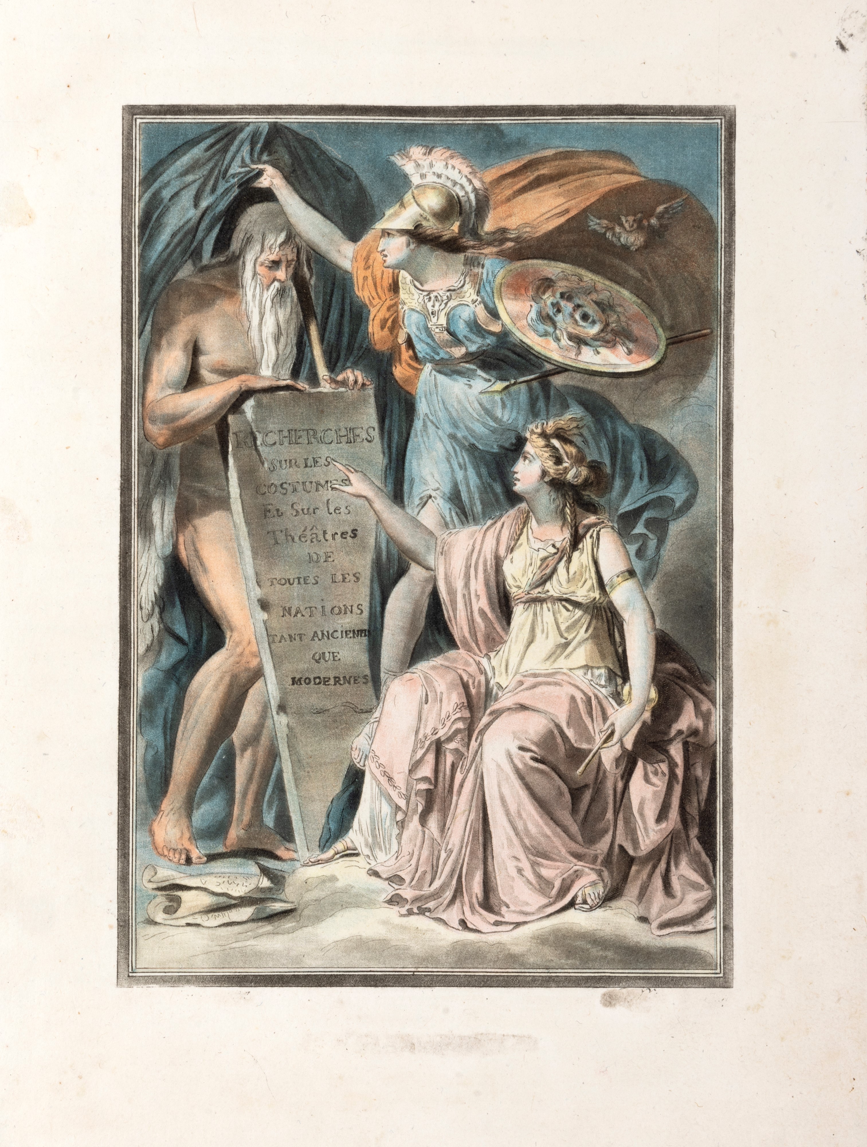 Jean Charles le Vacher De Charnois - Recherches sur les costumes et sur les theatres de toutes le...