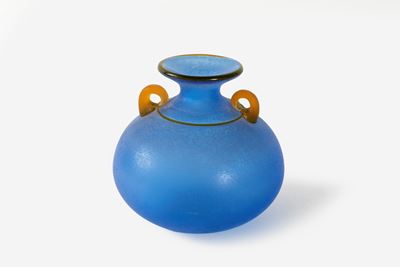 Vaso in Vetro Blu, Moretti