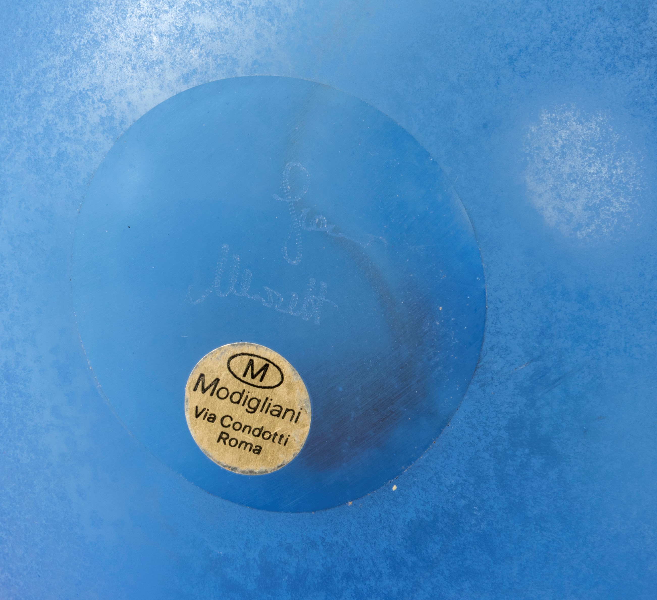 Vaso in Vetro Blu, Moretti