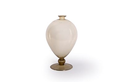 Vaso Veronese in Vetro Color Ambra, Venini Anni '90 del Novecento