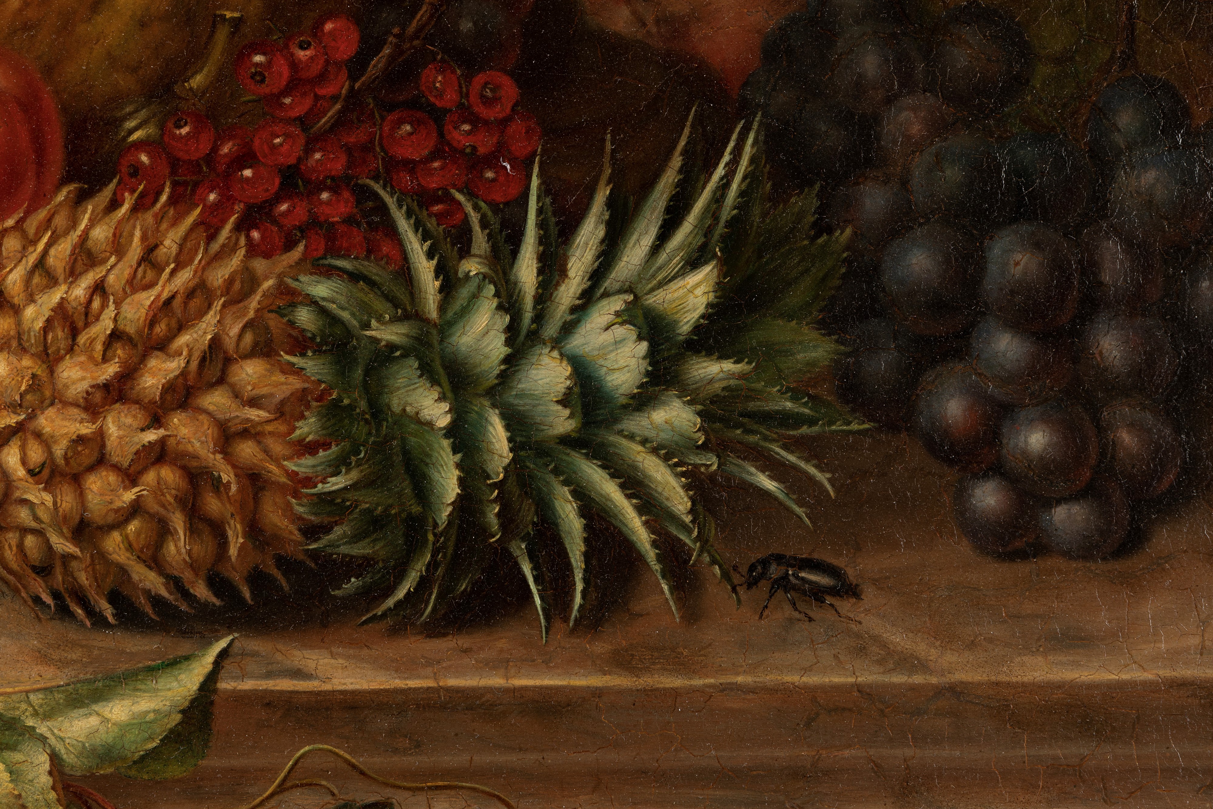 Augustine Vervloet - Natura morta di frutta, olio su tavola