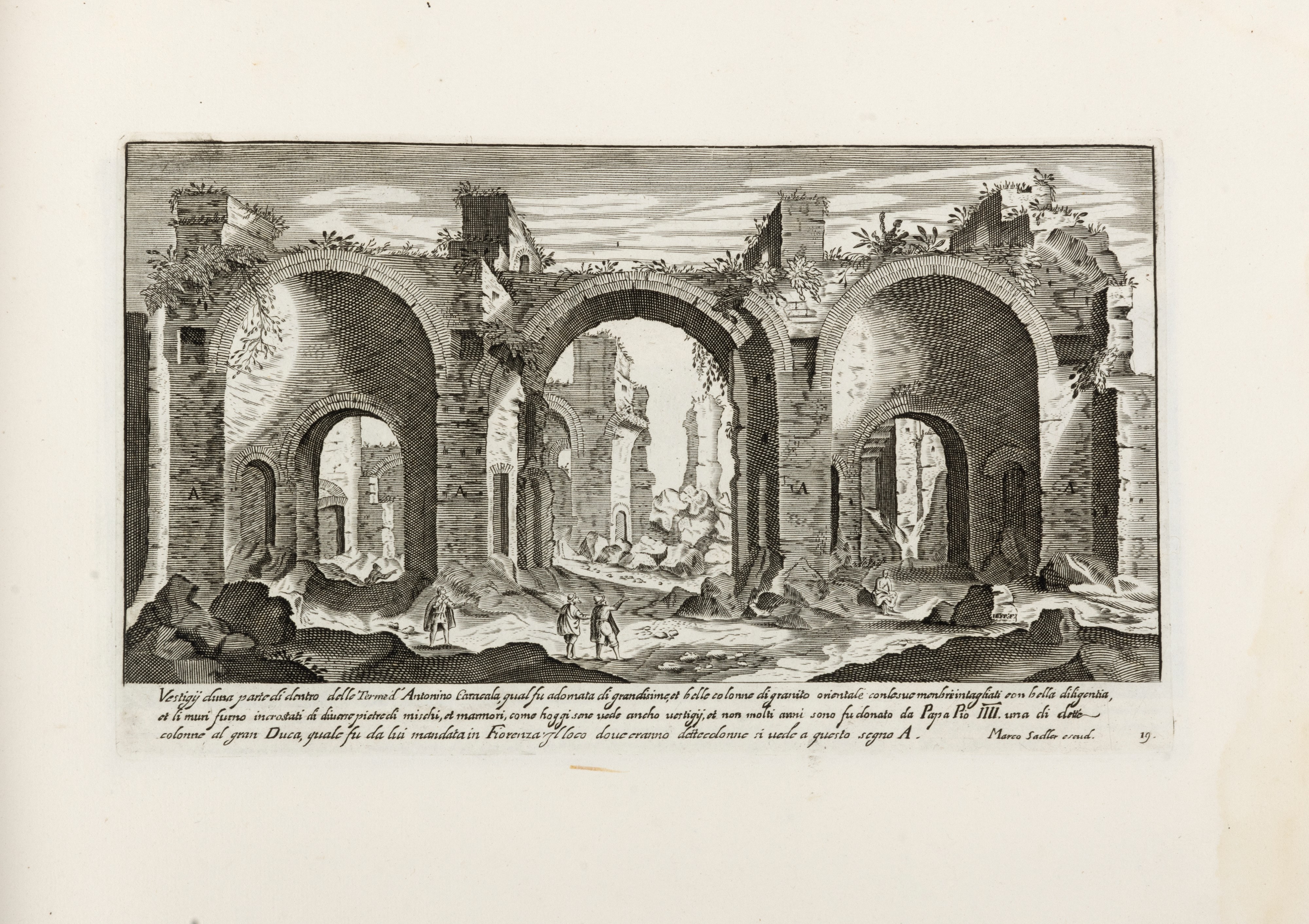 Marco Sadeler - Vestigi delle antichità di Roma, Tivoli, Pozzuolo e altri luoghi nel sec. XV