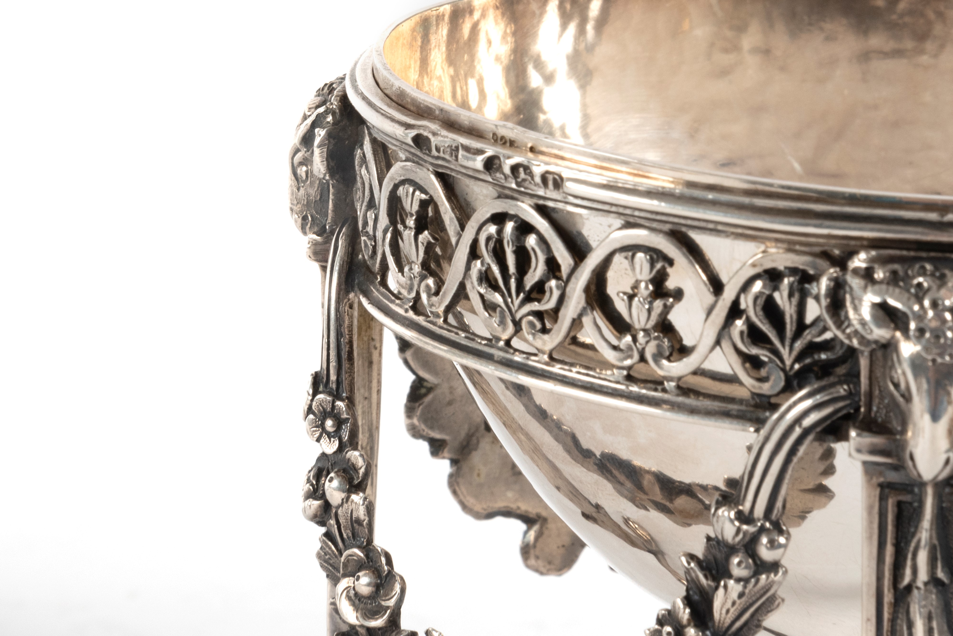 Lotto Composto da Due Coppie di Saliere in Argento, Secoli XIX-XX