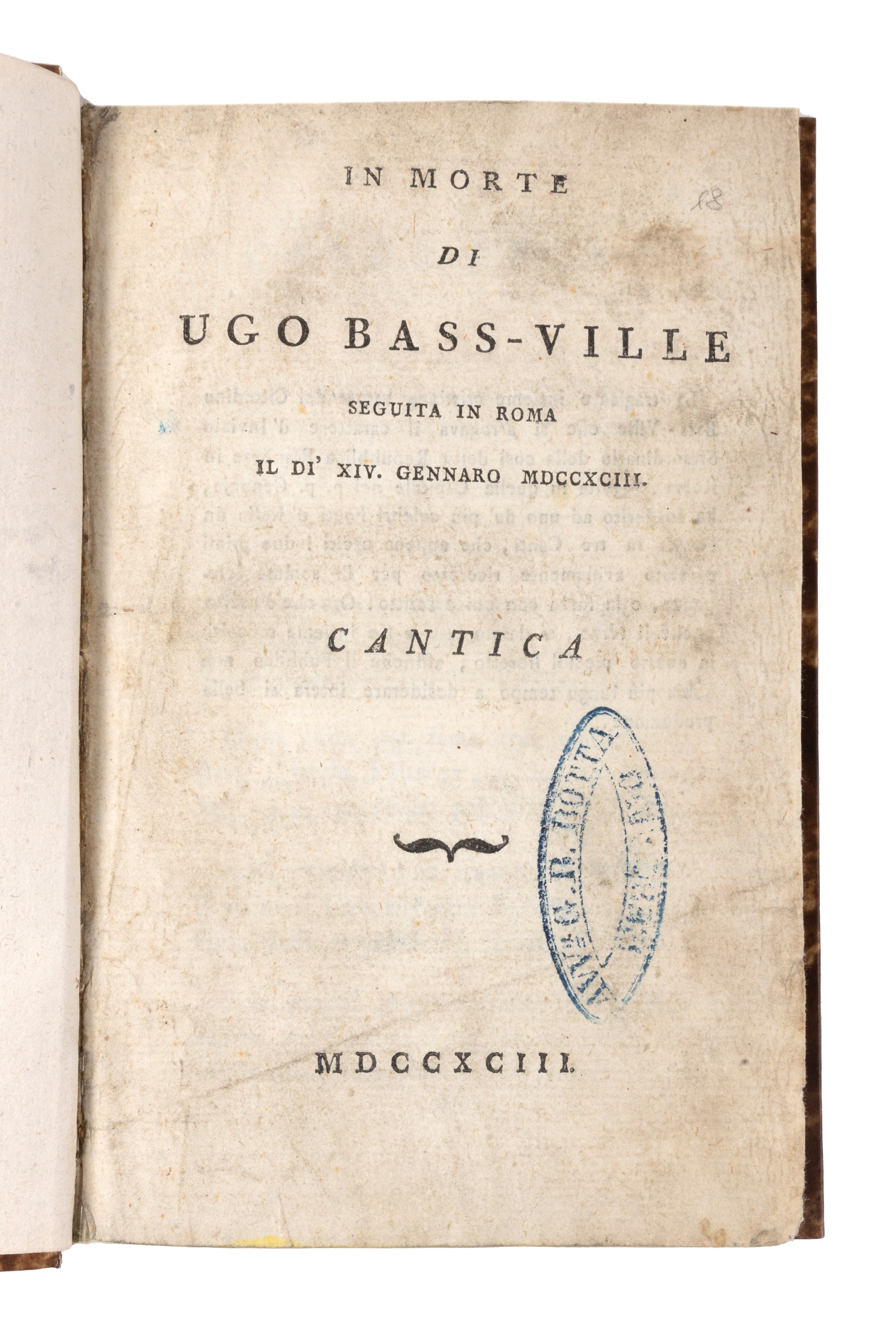 Vincenzo Monti - Saggio di poesie, 1779
