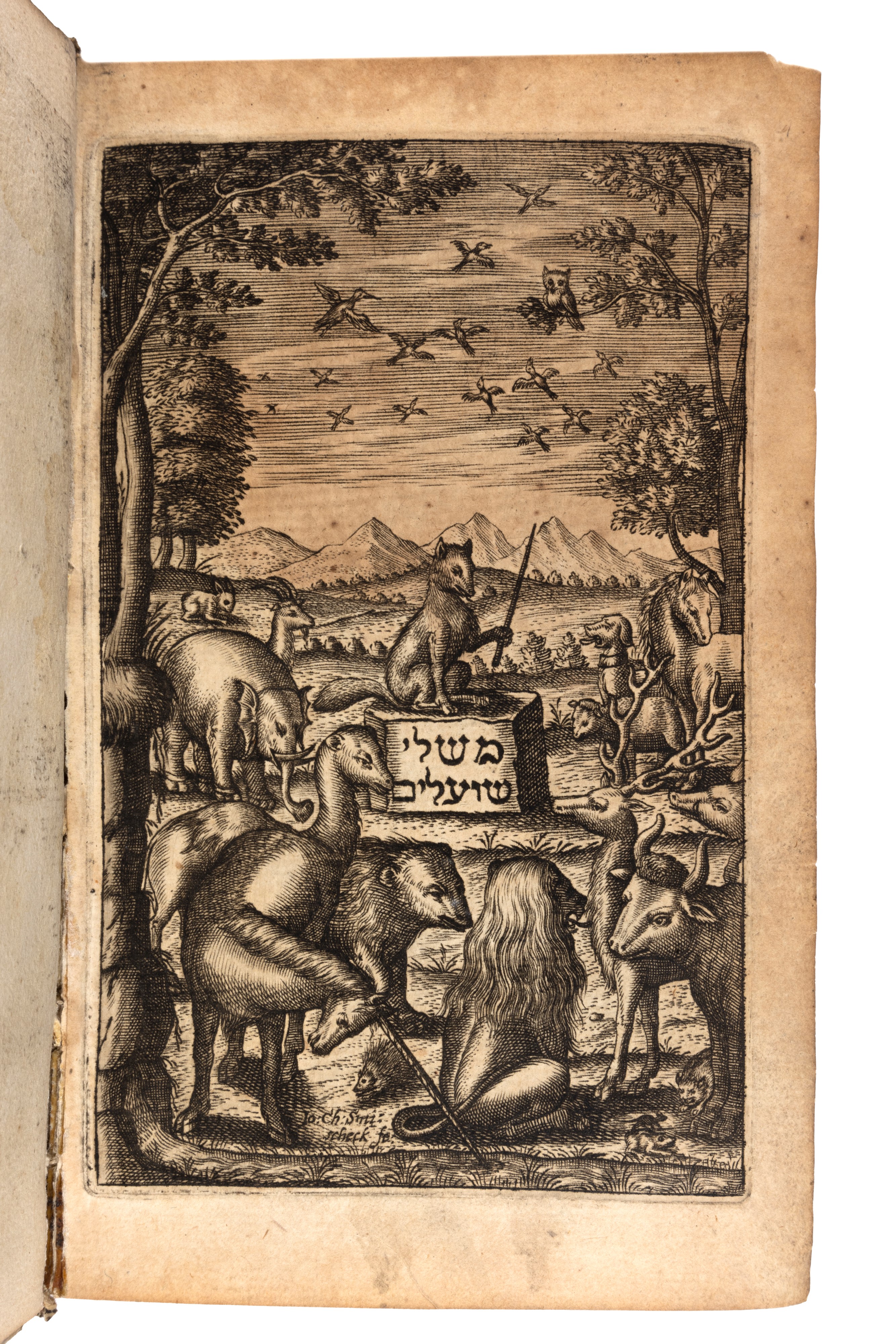 Esopo Ebraico - Berechiah Ben Natronai Ha-nakdan - Melchior Hanel, Parabolae Vulpium Rabbi Barach...