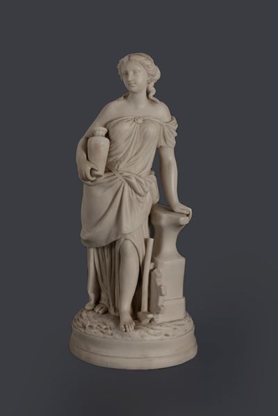 Scultura in Biscuit Raffigurante Allegoria del Lavoro, Secolo XX