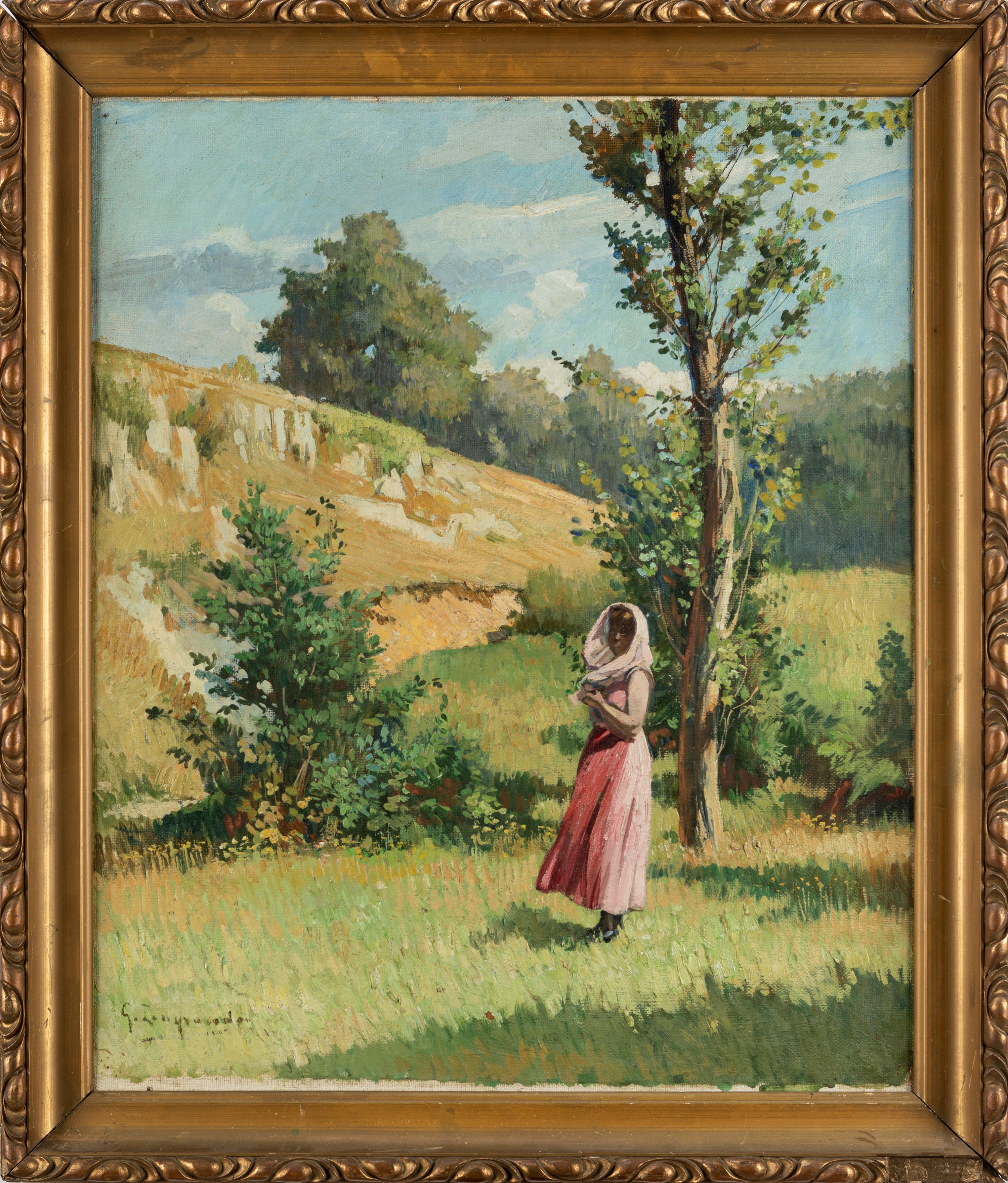 Giovanni Zangrando - Sul Carso, olio su tela