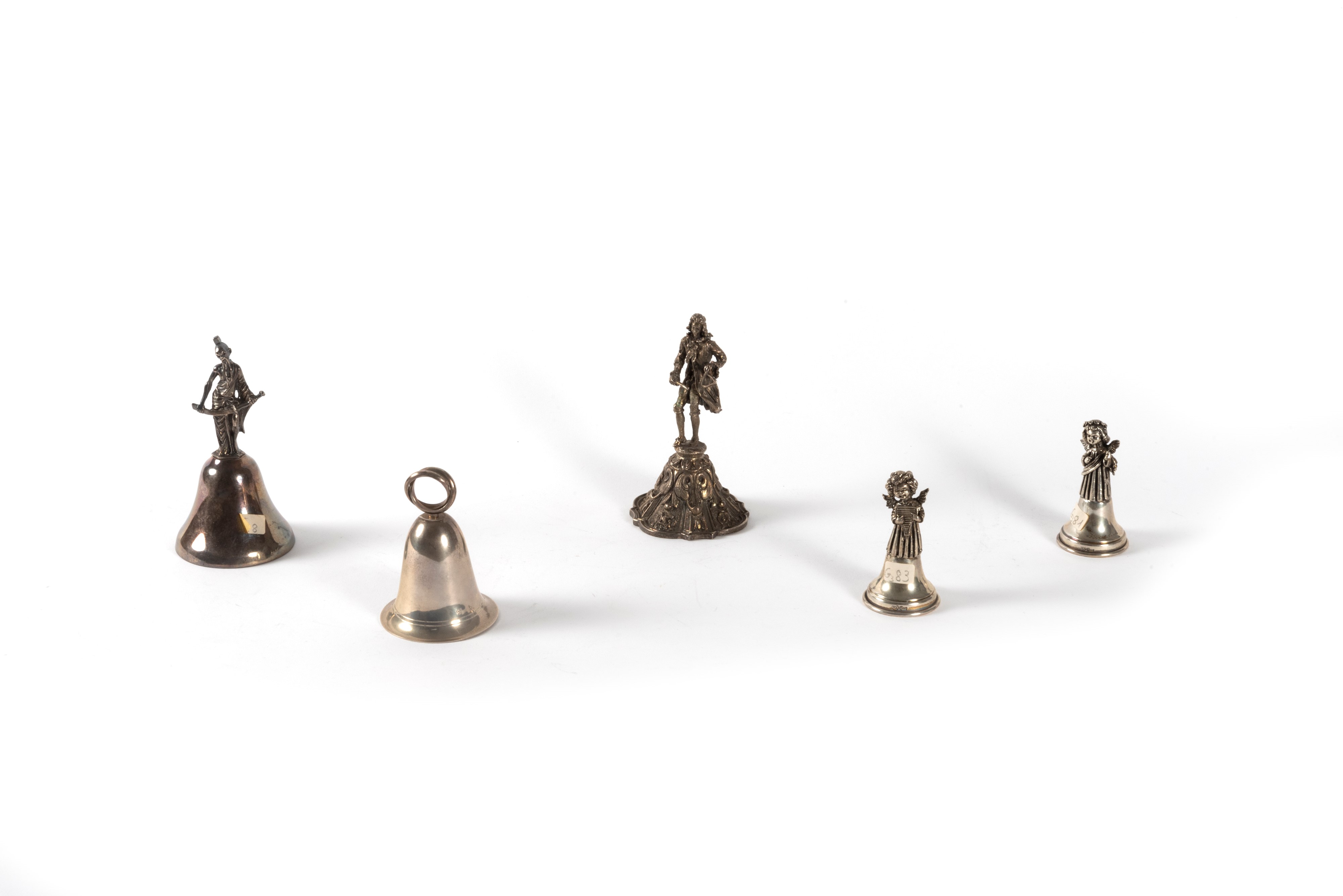 Lotto Composto da Dieci Campanelli in Argento, Secolo XX