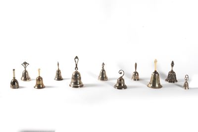 Lotto Composto da Undici Campanelli in Argento, Secolo XX