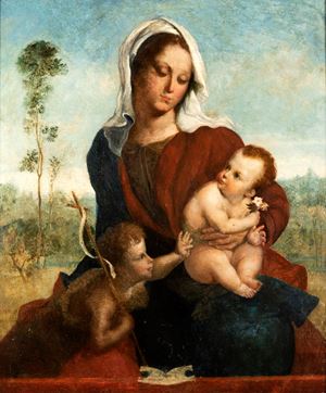 Madonna with Child and the infant St. John