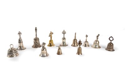Lotto Composto da Dodici Campanelli in Argento, Secoli XIX - XX