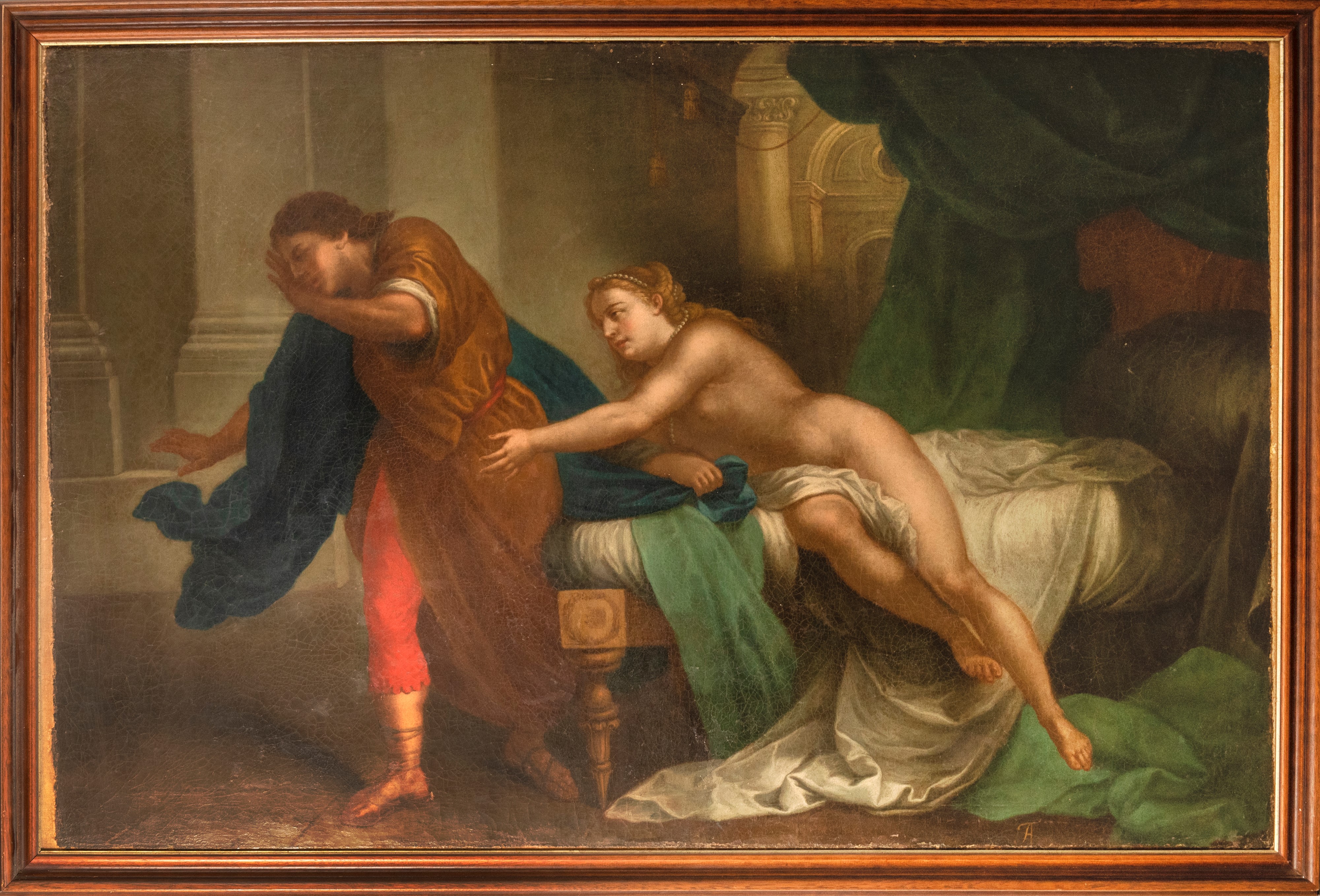 Scuola Italiana, Secolo XVIII - Giuseppe e la Moglie di Putifarre