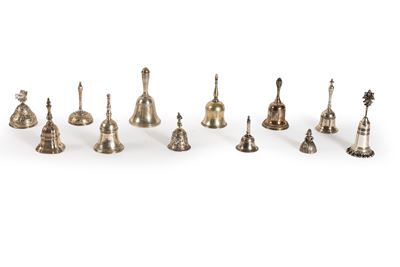 Lotto Composto da Dodici Campanelli in Argento, Fine Secolo XIX - Inizi Secolo XX