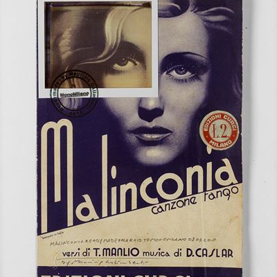 Malinconia - Polaroid Ready Made, collage di polaroid e cartolina