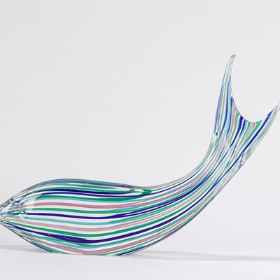 Scultura in Vetro Raffigurante Pesce, Murano, la Murrina, Secolo XX