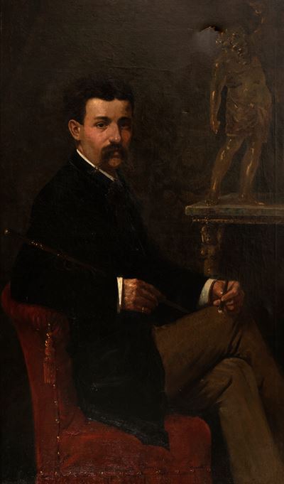 Ritratto di Gentiluomo Seduto nel Suo Studio