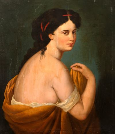 Due Dipinti Raffiguranti Cortigiane