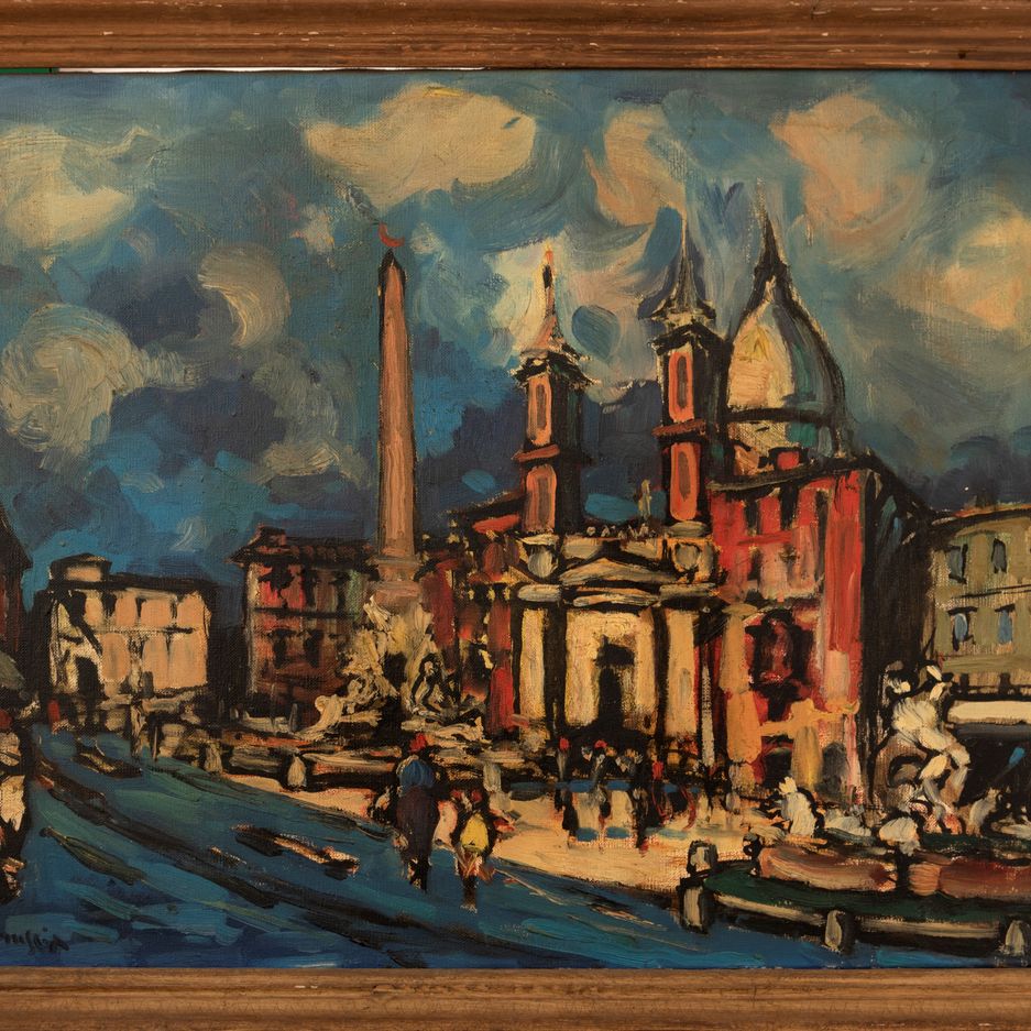 Achille Sdruscia - Roma, Piazza Navona