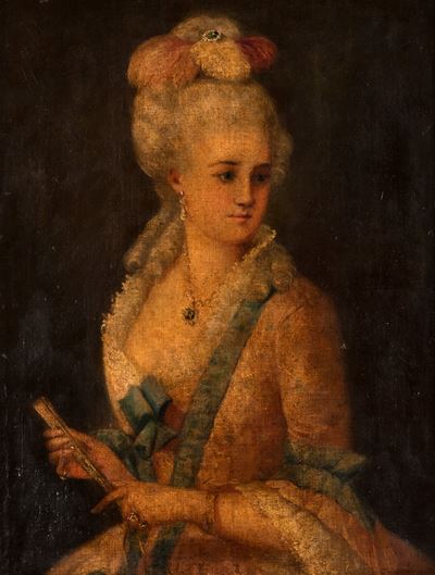 Ritratto di Dama in Abiti Settecenteschi