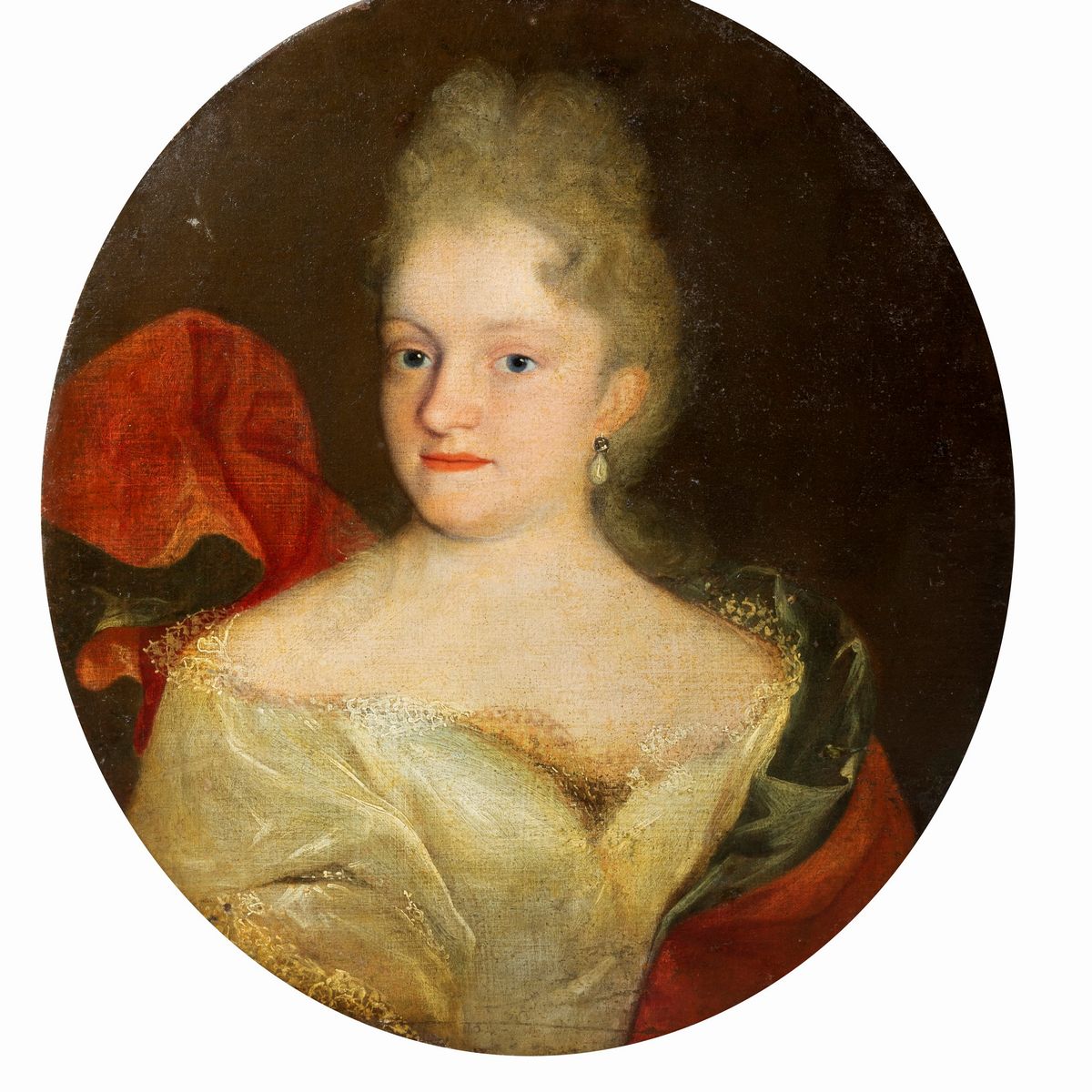 Scuola Austriaca, Secolo XVIII - Ritratto di Nobildonna; e Ritratto di Nobiluomo