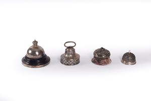 Lot consisting of four silver bells, 19th-20th centuries