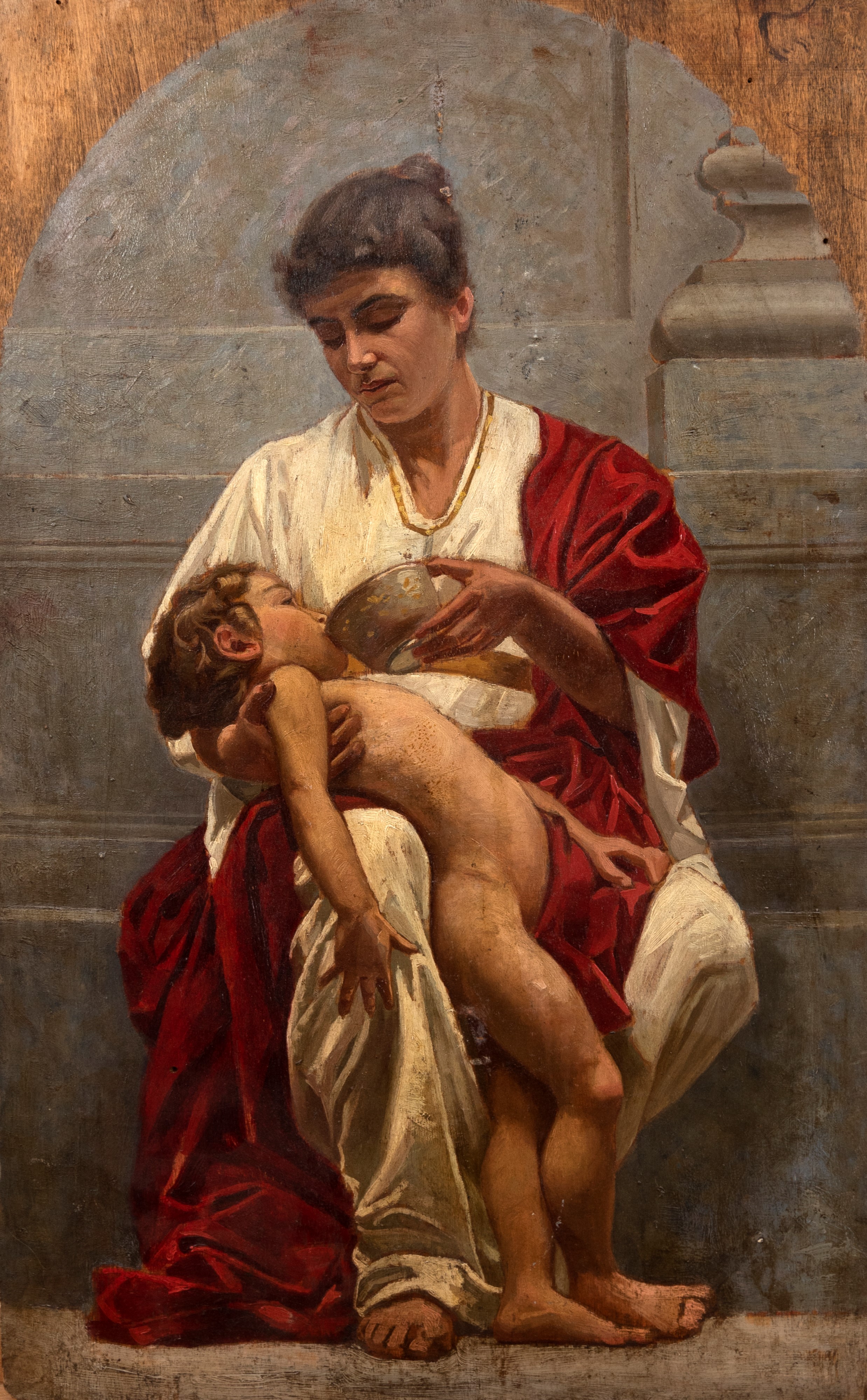 Scuola Italiana, Secolo XIX - Le Tre Virtù Teologali: Fede, Speranza e Carità