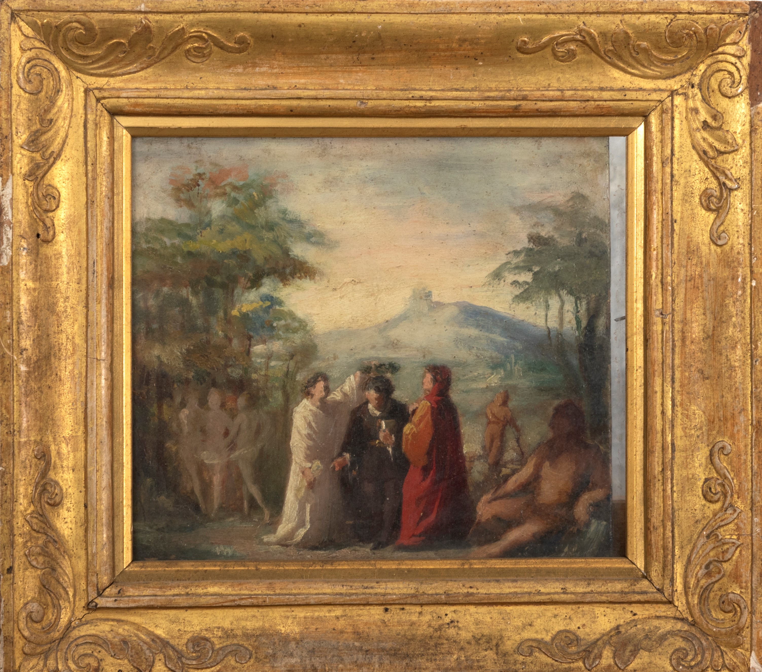 Scuola Italiana, Inizi Secolo XX - Scena dalla Divina Commedia