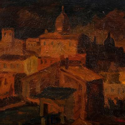 I Tetti di Roma al Tramonto