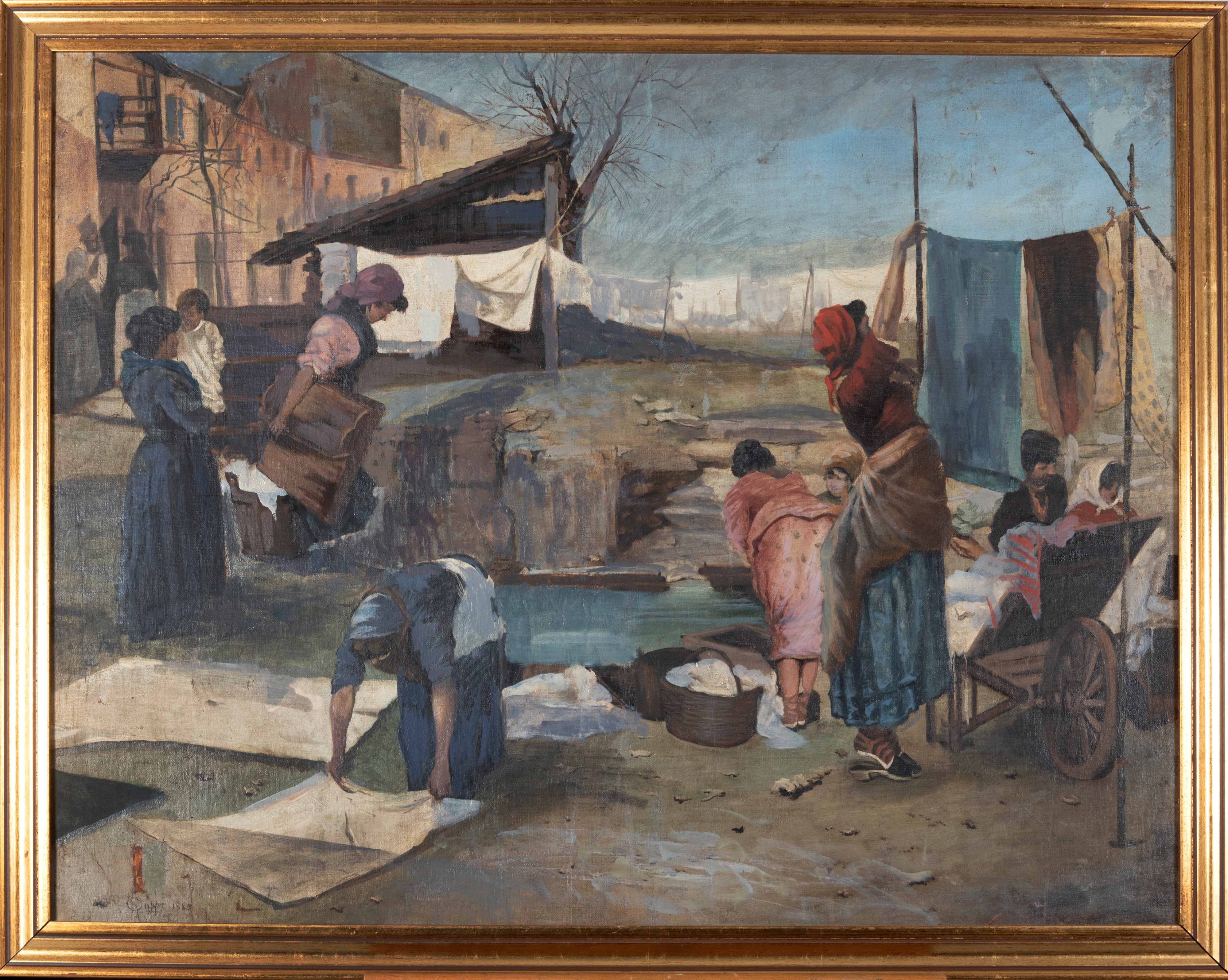 Scuola Italiana, Secolo XIX - Lavandaie
