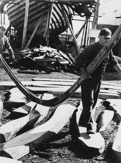Cantiere 'Tesei', stampa vintage alla gelatina ai sali d'argento, 1965