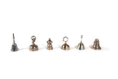 Lotto Composto da Sei Campanelli in Argento, Secoli XIX-XX