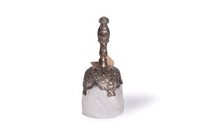 Campanello in argento e cristallo, Londra, Inghilterra secolo XIX