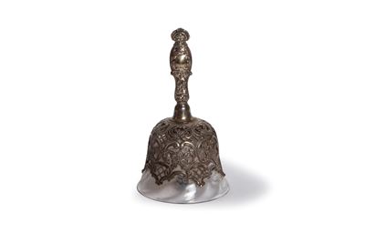 Campanello in Cristallo e Argento, Londra, Inghilterra Secolo XIX