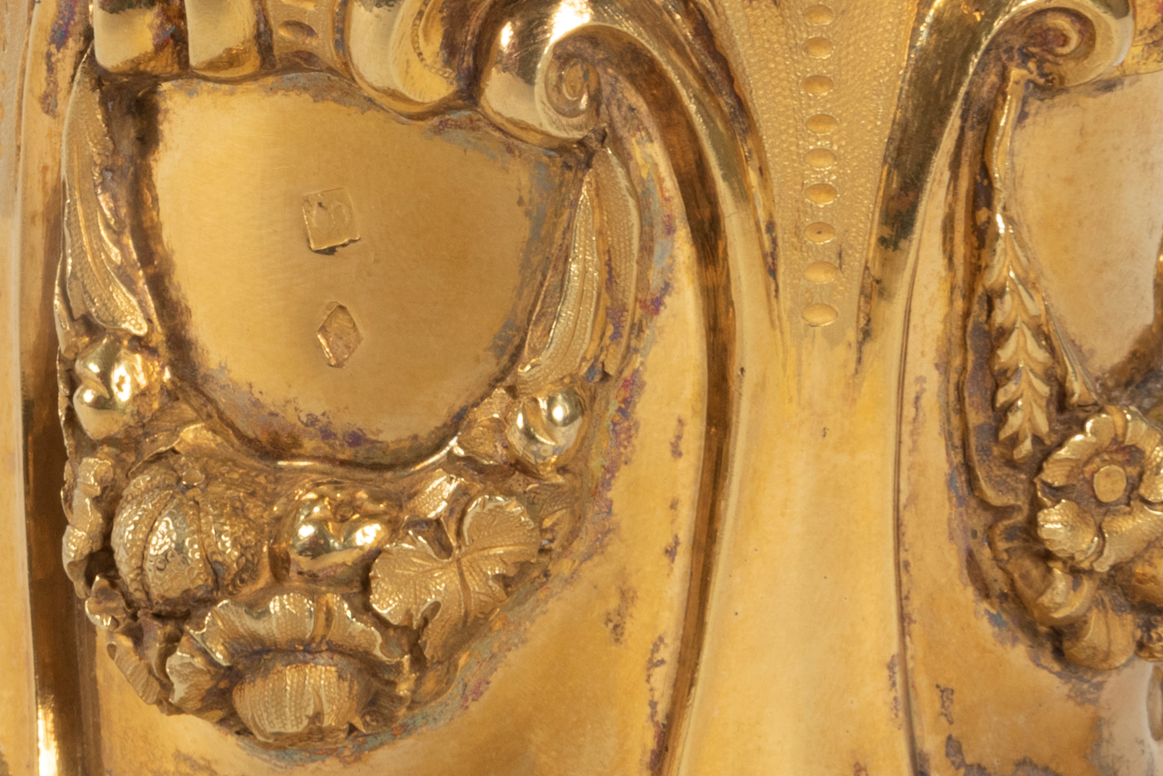 Campanello in Argento Dorato, Belgio Metà Secolo XIX