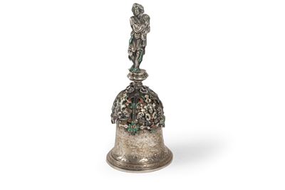 Campanello in Argento e Smalti, Austria Fine Secolo XIX
