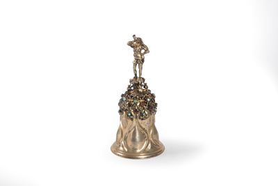 Campanello in Argento e Pietre Dure, Austria Fine Secolo XIX