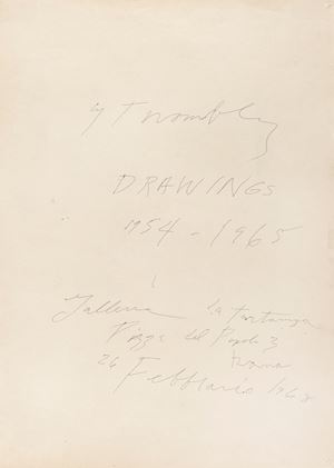 Study for the poster of the exhibition at the La Tartaruga gallery