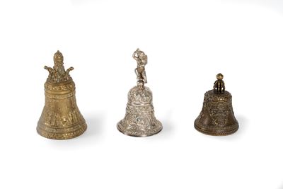 Lotto Composto da Tre Campanelli in Bronzo, Secolo XIX