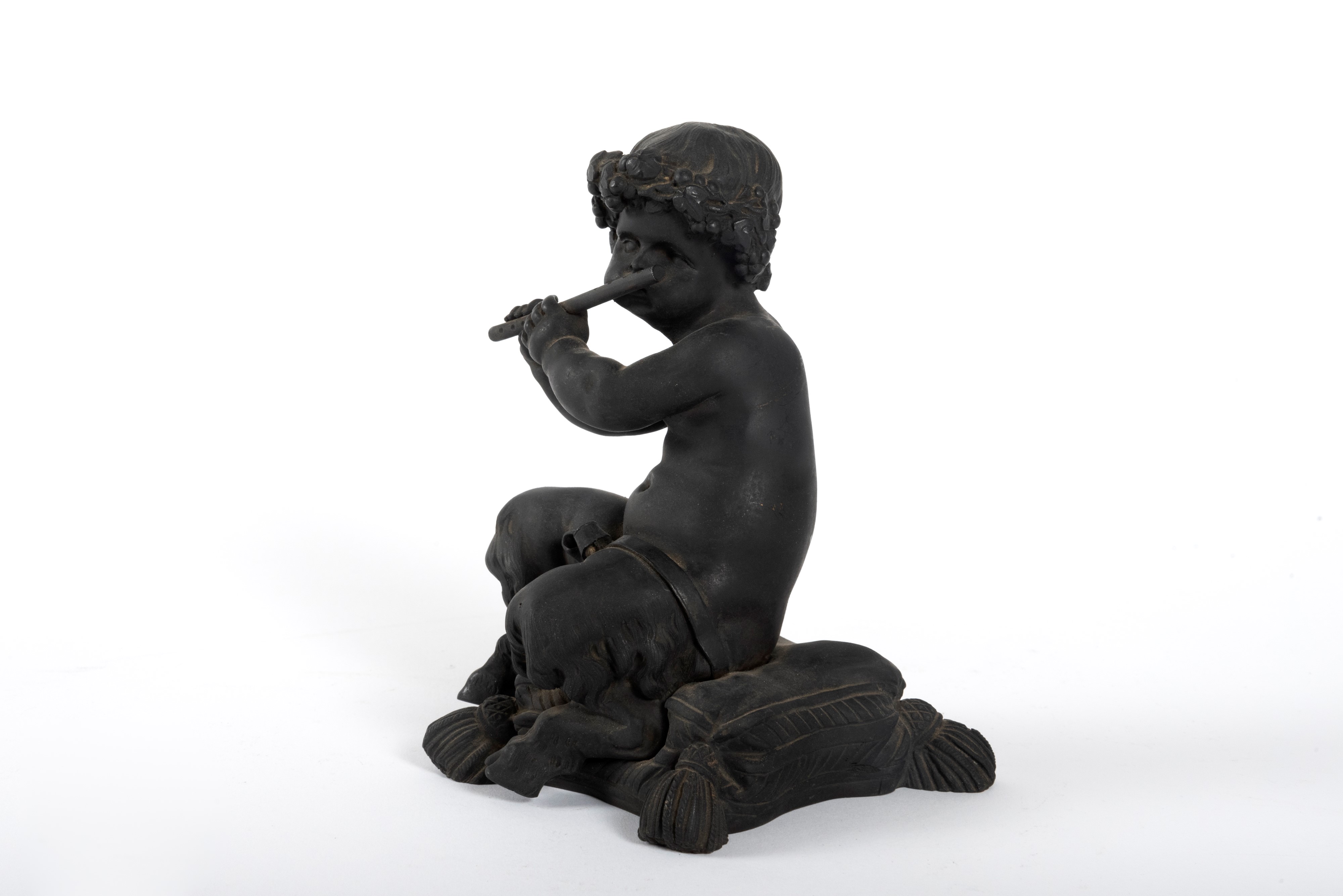 Scultura in Bronzo Raffigurante Faunetto che Suona il Flauto, Secolo XX