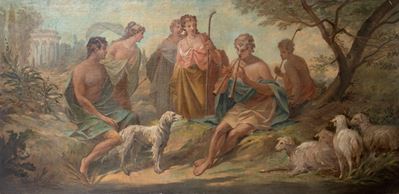 Scena Bucolica con Pastori ed Armenti