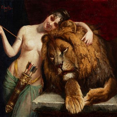 L'Amore doma la Forza, olio su tela